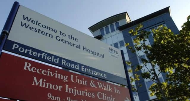 Visitors to the Western General oncology ward do not get their temperature checked on arrival.