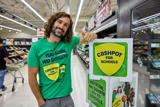 Asda's Cashpot for Schools initiative is fronted by Joe WIcks