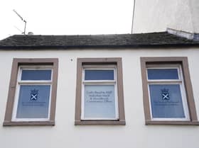 The Constituency Office of Colin Beattie MSP in Dalkeith. The Scottish National Party (SNP) treasurer has been arrested in connection with a police investigation into the party's finances.