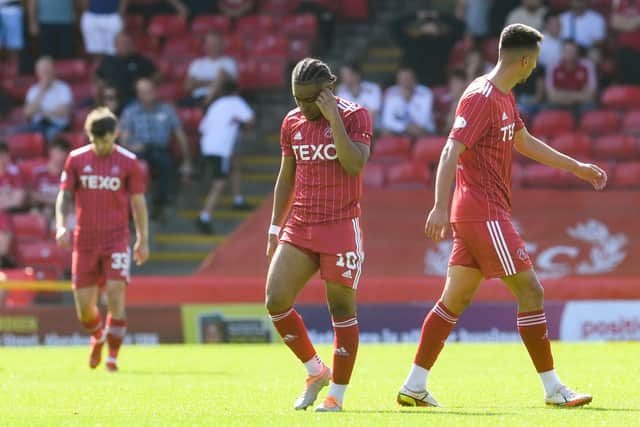Aberdeen suffered a "reality check" against Motherwell. (Photo by Craig Foy / SNS Group)