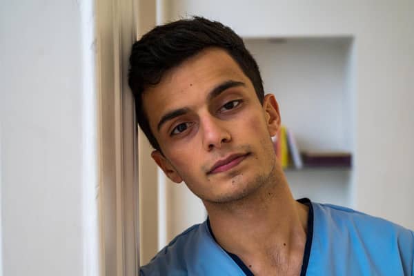 Medical student Lewis O'Connor thought working for the NHS would make him feel superhuman but shifts on a Covid ward leave him exhausted (Picture: Courtesy Lewis O'Connor)