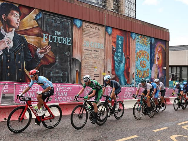The men's road race, pictured in Glasgow, was one of many success stories from the UCI Cycling World Championships.