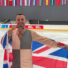 Adult international skater Mika Bosphore-Ward is having to travel to England to skate while his home rink - Murrayfield in Edinburgh - remains closed.