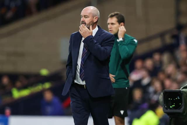 Scotland manager Steve Clarke during the 150th Anniversary Heritage Match against England at Hampden Park. (Photo by Alan Harvey / SNS Group)