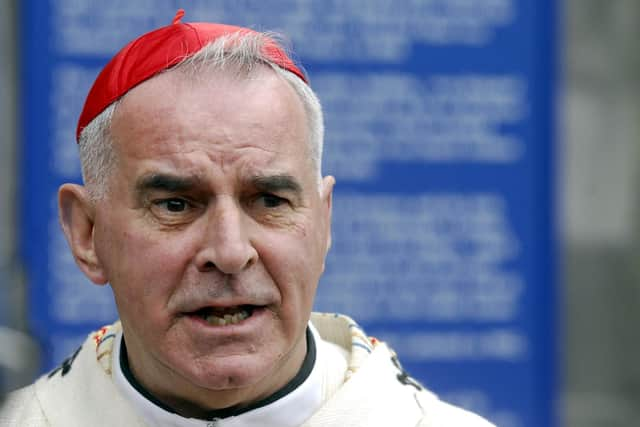 Cardinal Keith O'Brien. Picture: Jane Barlow