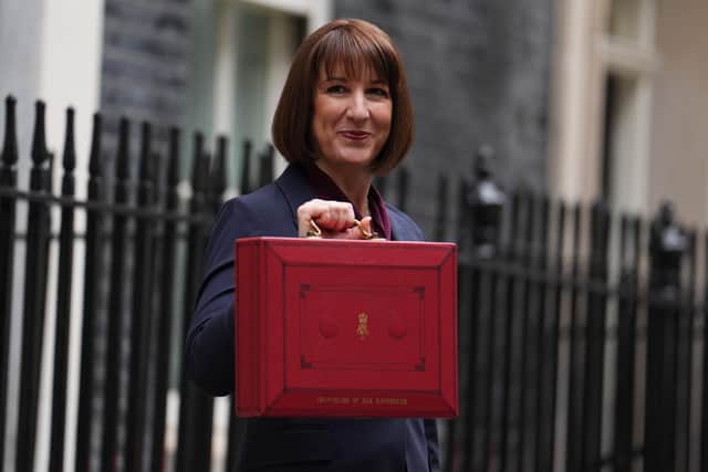 Chancellor Rachel Reeves outside 11 Downing Street. PIC: Jordan Pettitt/PA Wire