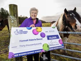 Hannah Dewar (79), known to everyone as ‘Val’, is still pinching herself after winning the fabulous prizes on the cars and cash national lottery scratchcard last week.