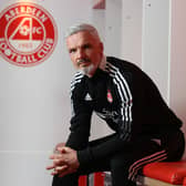 Jim Goodwin will take charge of his first home match as Aberdeen boss against Dundee United at Pittodrie on Saturday. (Photo by Craig Williamson / SNS Group)