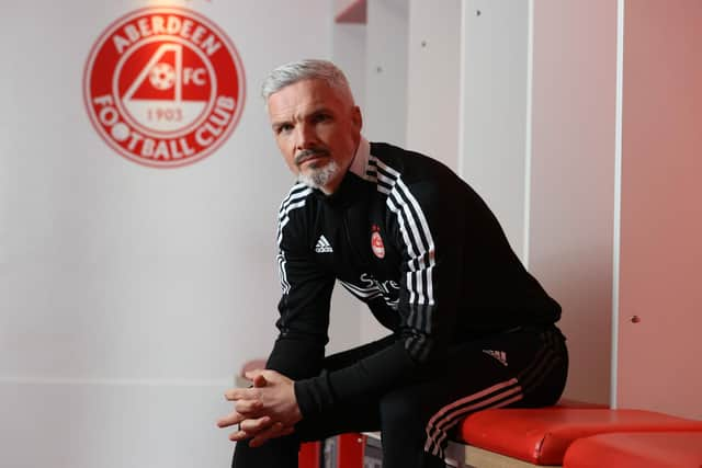 Jim Goodwin will take charge of his first home match as Aberdeen boss against Dundee United at Pittodrie on Saturday. (Photo by Craig Williamson / SNS Group)