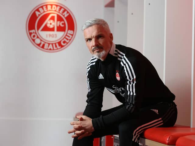 Jim Goodwin will take charge of his first home match as Aberdeen boss against Dundee United at Pittodrie on Saturday. (Photo by Craig Williamson / SNS Group)