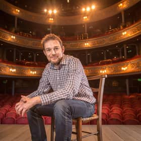 Playwright David Greig said he found the process of writing his first novel as "liberating" and a contrast to the constraints of theatre. PIC: Aly Wight.