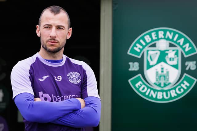 Hibs striker Adam Le Fondre has experience of playing in the Asian Champions League.  (Photo by Ross Parker / SNS Group)