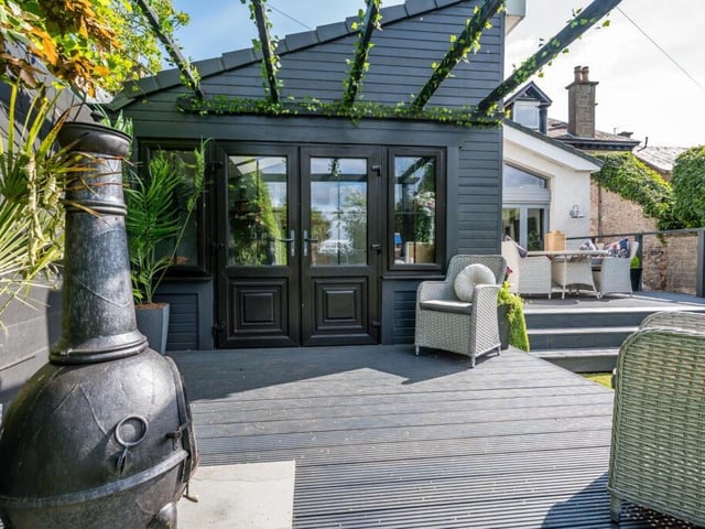 Deck area.