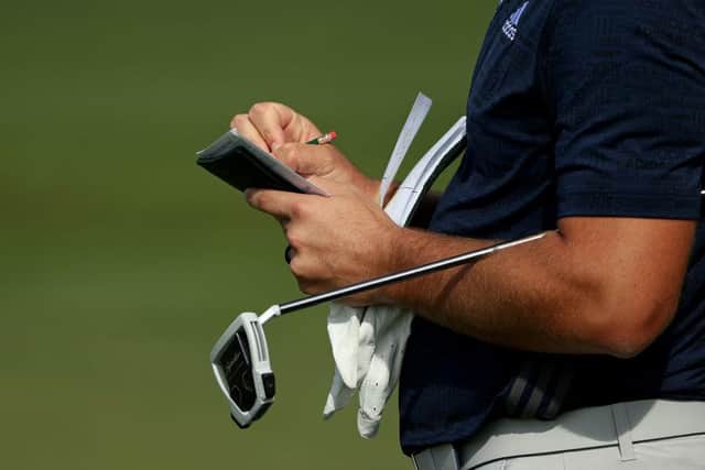 Marking a scorecard under the World Handicap System may still be the same but calculating an actual handicap is now a complicated process. Picture: Patrick Smith/Getty Images.