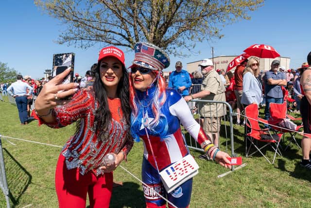Supporters of Donald Trump at his presidential campaign rally in Waco, Texas, last month (Picture: Suzanne Cordeiro/AFP via Getty Images)