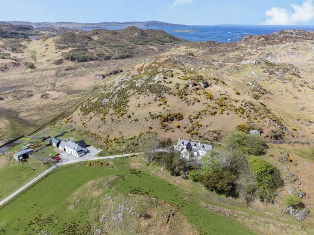 The estate rises to the summit of Torr Mor.
