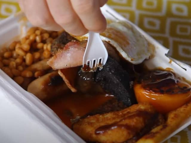 The 'Biggest Breakfast' from Snax Cafe. Picture: Ruairidh Mason