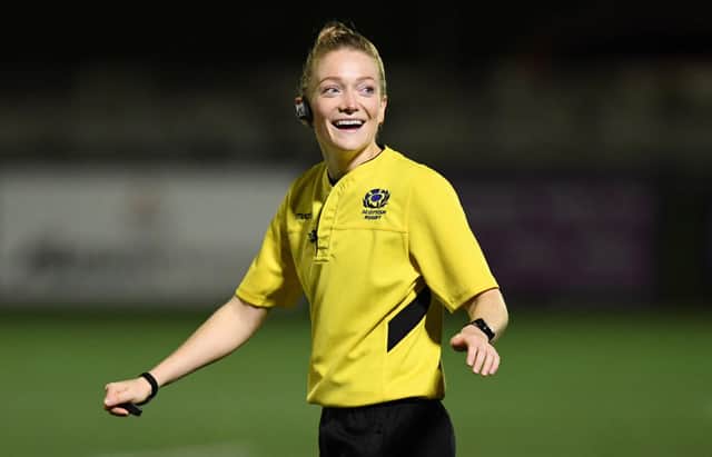 Referee Hollie Davidson will take charge of Portugal v Italy. (Photo by Ross Parker / SNS Group)