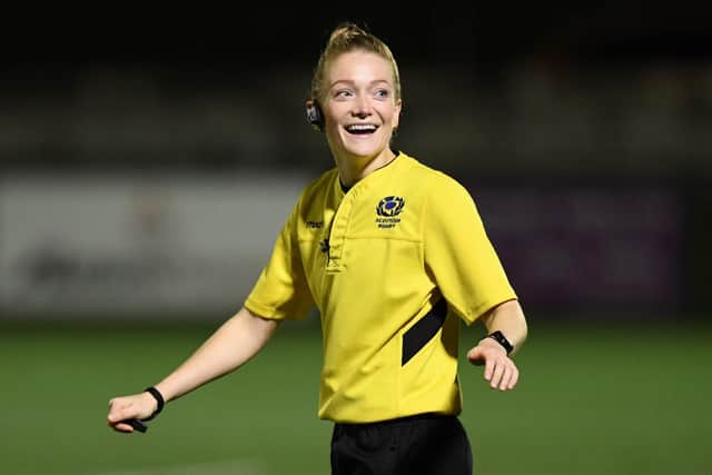 Referee Hollie Davidson will take charge of Portugal v Italy. (Photo by Ross Parker / SNS Group)