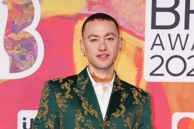 Olly Alexander attending the Brit Awards 2024 at the O2 Arena, London.