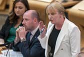 Finance secretary Shona Robison speaking during First Minster's Questions at the Scottish Parliament. Picture: PA