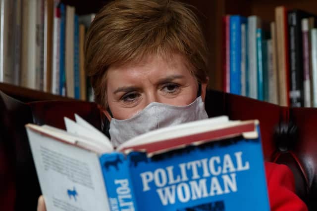 Nicola Sturgeon, pictured in the Reading Lasses book shop and cafe in Wigtown ahead of the Scottish election, is set to lose the leadership of the wider independence campaign, says Kenny MacAskill (Picture: Colin Mearns/The Herald/pool)