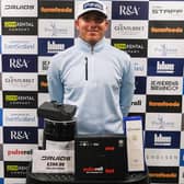 Daniel Young after his victory in the St Andrews Classic on the Tartan Pro Tour. Picture: Tartan Pro Tour