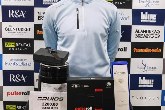 Daniel Young after his victory in the St Andrews Classic on the Tartan Pro Tour. Picture: Tartan Pro Tour