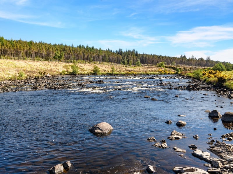 Not all of the best Scottish salmon rivers are large. The relatively diminutive River Naver (or more accurately, Strath Naver - the section of the river that flows from Loch Naver to the north coast of Scotland) is only 18 miles long but has a historic reputation for being an angling haven. The Altnaharra Hotel, to the west of the loch has been used by salmons fishers since the early 19th century at the western end of the loch has been used by anglers since the early 19th century. It's a fairly exclusive river but the lower beat is reserved for the local angling club and limited daily permits are available to visitors.
