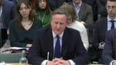 Lord David Cameron speaking at the Foreign Affairs Committee at the Houses of Parliament.