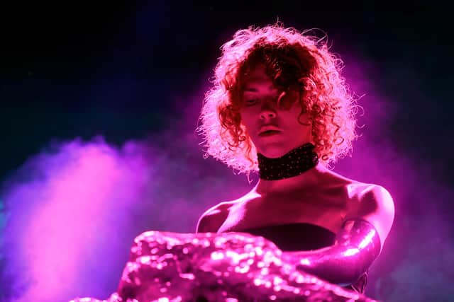SOPHIE performs at Mojave Tent during the 2019 Coachella Valley Music And Arts Festival on April 19, 2019 in Indio, California