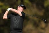 Bob MacIntyre plays from the eighth tee during his match against Sergio Garcia in the the World Golf Championships-Dell Technologies Match Play at Austin Country Club in Texas. Picture: Michael Reaves/Getty Images.