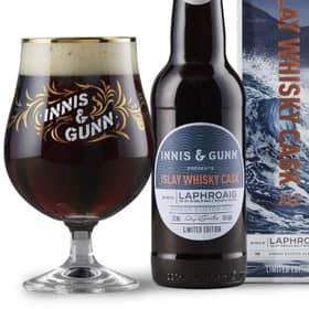 Innis & Gunn has launched its limited-edition beer in collaboration with the iconic Islay based whisky maker Laphroaig.