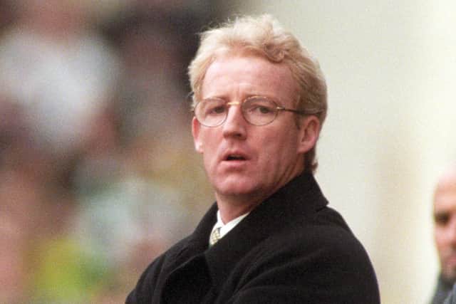 The pressure was mounting on Tommy Burns even in the weeks leading up Celtic's disaster of April 1997. (Photo by SNS).