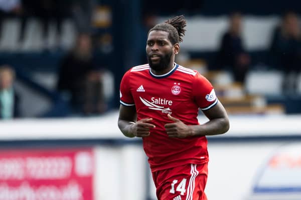 Aberdeen's Jay Emmanuel-Thomas got off the mark for his club in the disappointing 2-1 Premier Sports Cup defeat to Raith Rovers (Photo by Paul Devlin / SNS Group)