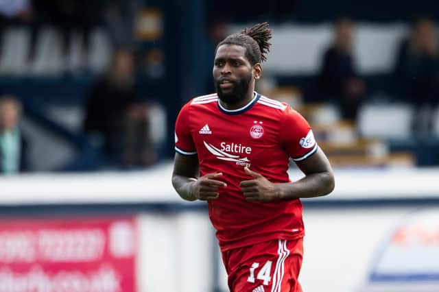 Aberdeen's Jay Emmanuel-Thomas got off the mark for his club in the disappointing 2-1 Premier Sports Cup defeat to Raith Rovers (Photo by Paul Devlin / SNS Group)