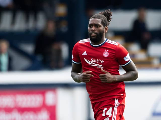 Aberdeen's Jay Emmanuel-Thomas got off the mark for his club in the disappointing 2-1 Premier Sports Cup defeat to Raith Rovers (Photo by Paul Devlin / SNS Group)