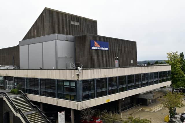 Motherwell Concert Hall and Theatre has shut after reinforced autoclaved aerated concrete (RAAC) was found in its roof. Picture: John Devlin
