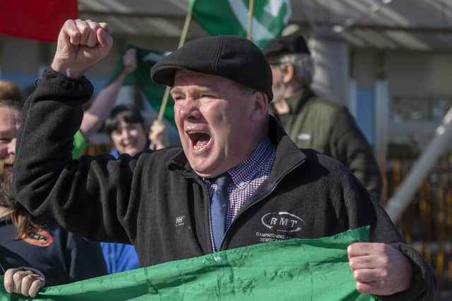 RMT Scottish organiser Mick Cash has accused ScotRail of treating managers and workers differently. Picture: James Chapelard/RMT
