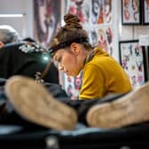Inma from Red Point Tattoo, London. Pic: Bart Masiukiewicz aka Pictures in Blood.