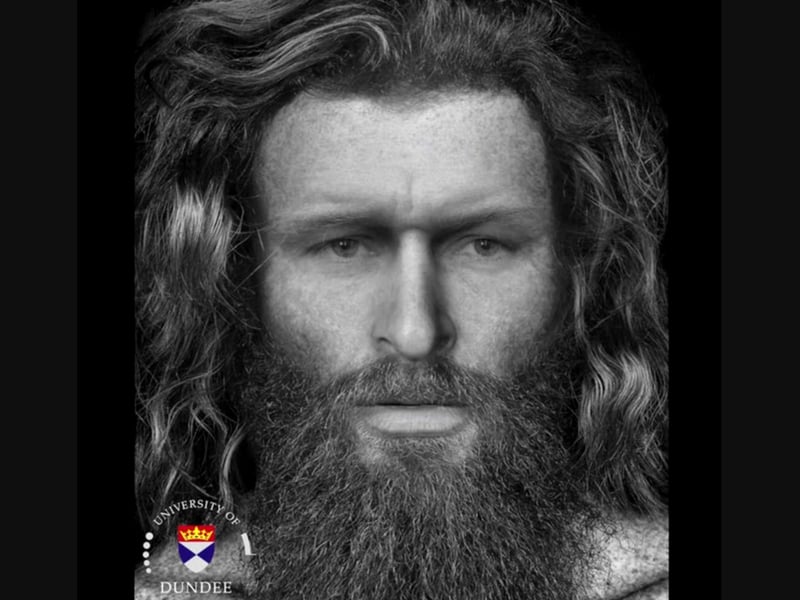 Via modern-day facial reconstruction, the face of a Pictish man who was brutally slain has been revealed in recent years. The remains of this Pict was found in a cave with his skeleton buried beneath stones where he was thought to have died around 600 CE. The circumstances to his death are a mystery yet forensics discovered that he had received five hard blows to his head and mouth before he died.