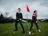 Igor and Heba, both aged 10, from St Philomena's Primary School in Glasgow got their first taste of padel at Lethamhill this week.