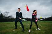 Igor and Heba, both aged 10, from St Philomena's Primary School in Glasgow got their first taste of padel at Lethamhill this week.