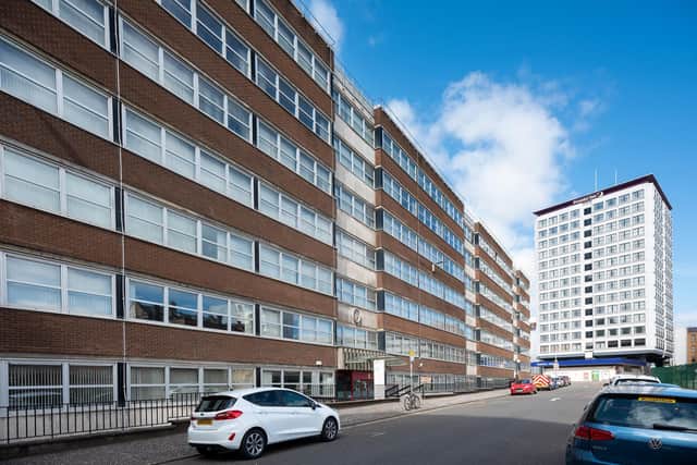 Portcullis House, to the left, sits on a 0.8-acre site on India Street. Picture: McAteer Photography