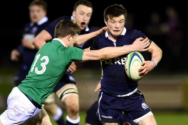 George Horne in action for Scotland U20s against Ireland's Garry Ringrose in 2015. (Picture: Craig Williamson/SNS)