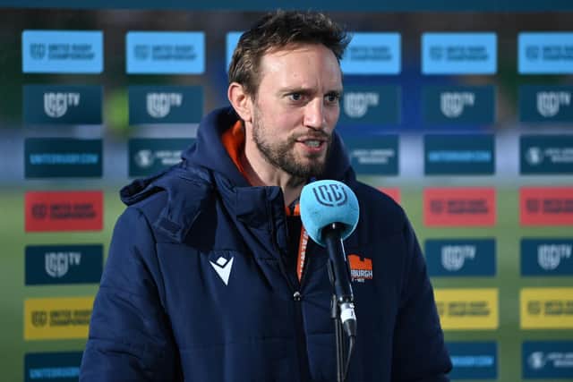 Edinburgh head coach Mike Blair felt the decision to rule out Blair Kinghorn's try was the correct one.  (Photo by Paul Devlin / SNS Group)