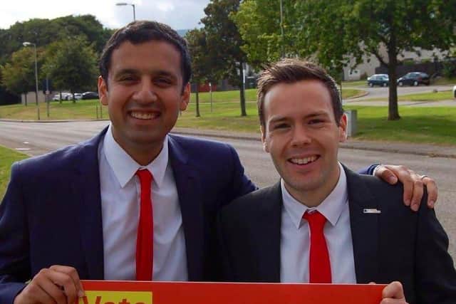 John Erskine with Scottish Labour Party Leader, Anas Sarwar MSP on the campaign trail in the Highlands.