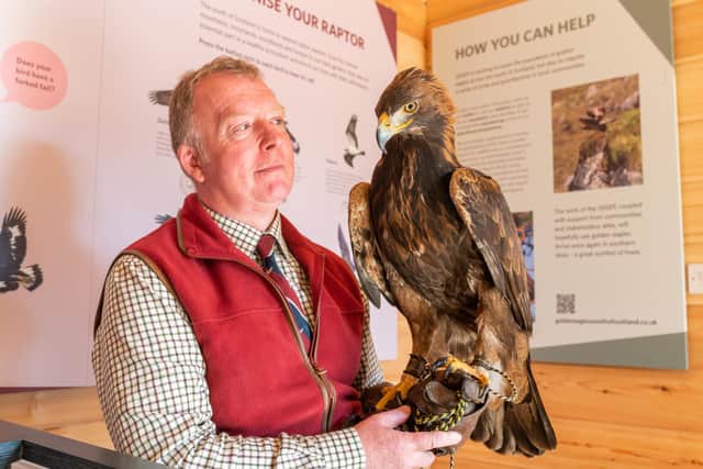 The Eyrie, at Philliphaugh Estate near Selkirk, is the first golden eagle information point in the UK. Photo: Phil Wilkinson
