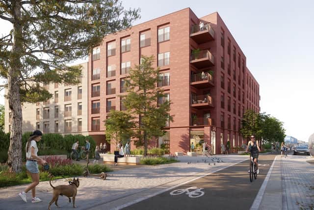 A CGI showing the Salamander Yards development in Leith, Edinburgh. Image: 7N Architects