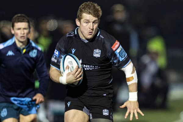 Johnny Matthews in action for Glasgow Warriors during the recent BKT United Rugby Championship win over Ulster at Scotstoun Stadium. He scored two tries, including one he ran in from 25 metres. (Photo by Ross MacDonald / SNS Group)